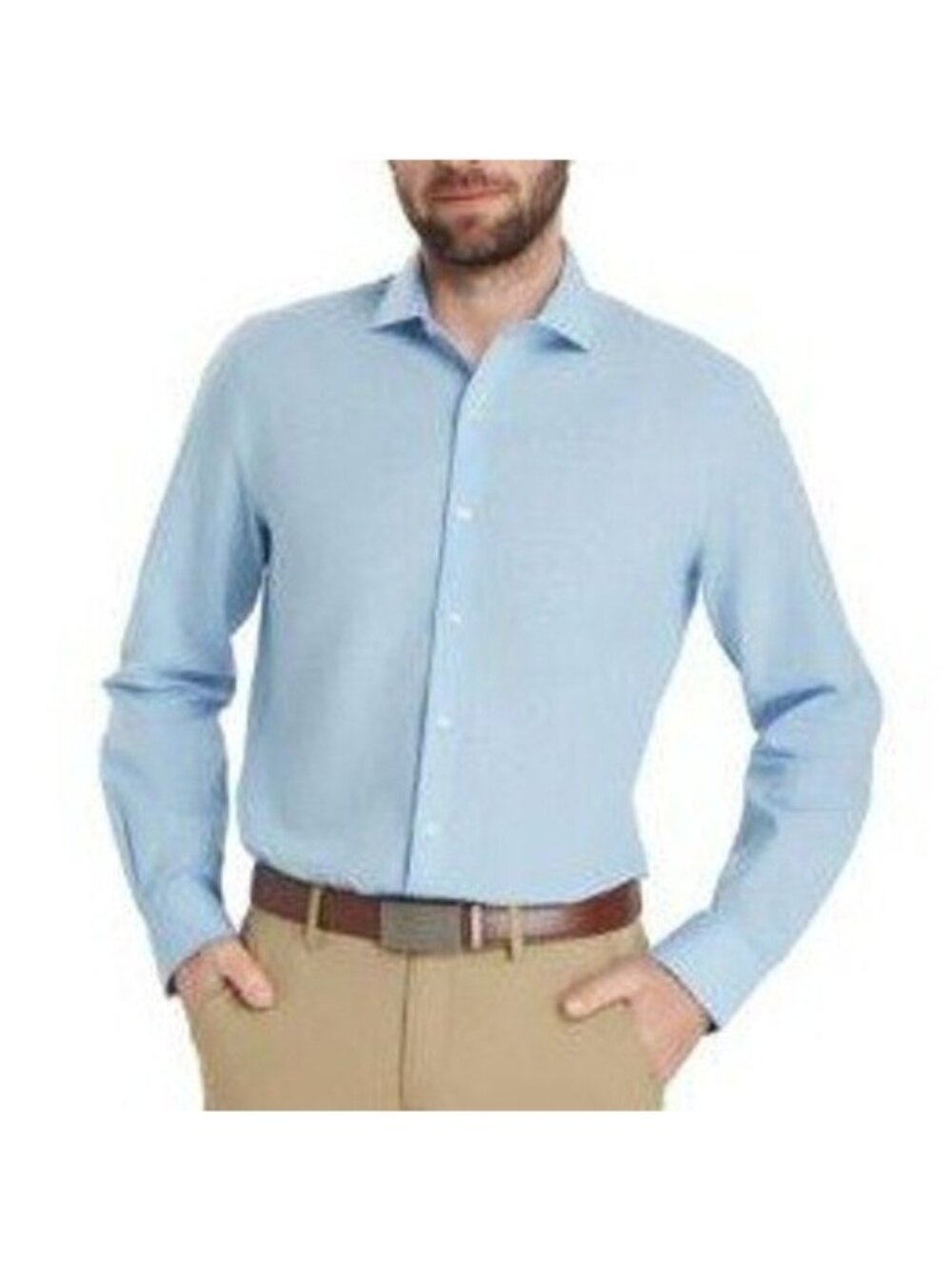 NWT Bar III Slim Fit Stretch Dress Shirt Men's Small Light Blue Cotton